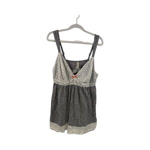 Cacique Lane Bryant Gray Babydoll Tank Sleepwear Size 14/16